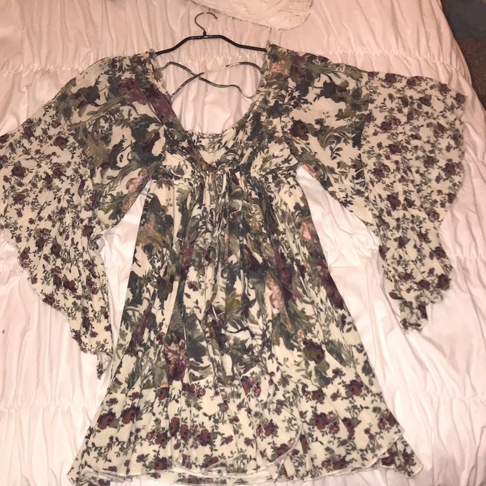 Free People floral dress size Large